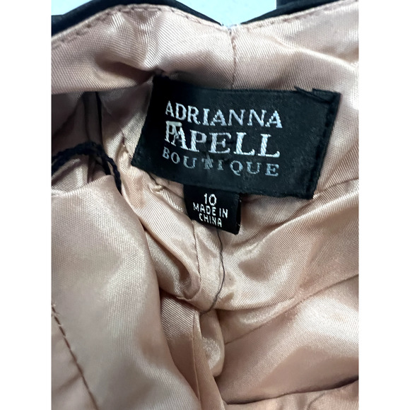 Y2K Adrianna Papell Black Mesh Tulle‎ Dress Sz 10 Whimsygoth Coquette Fairycore - Picture 9 of 15